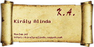 Király Alinda névjegykártya